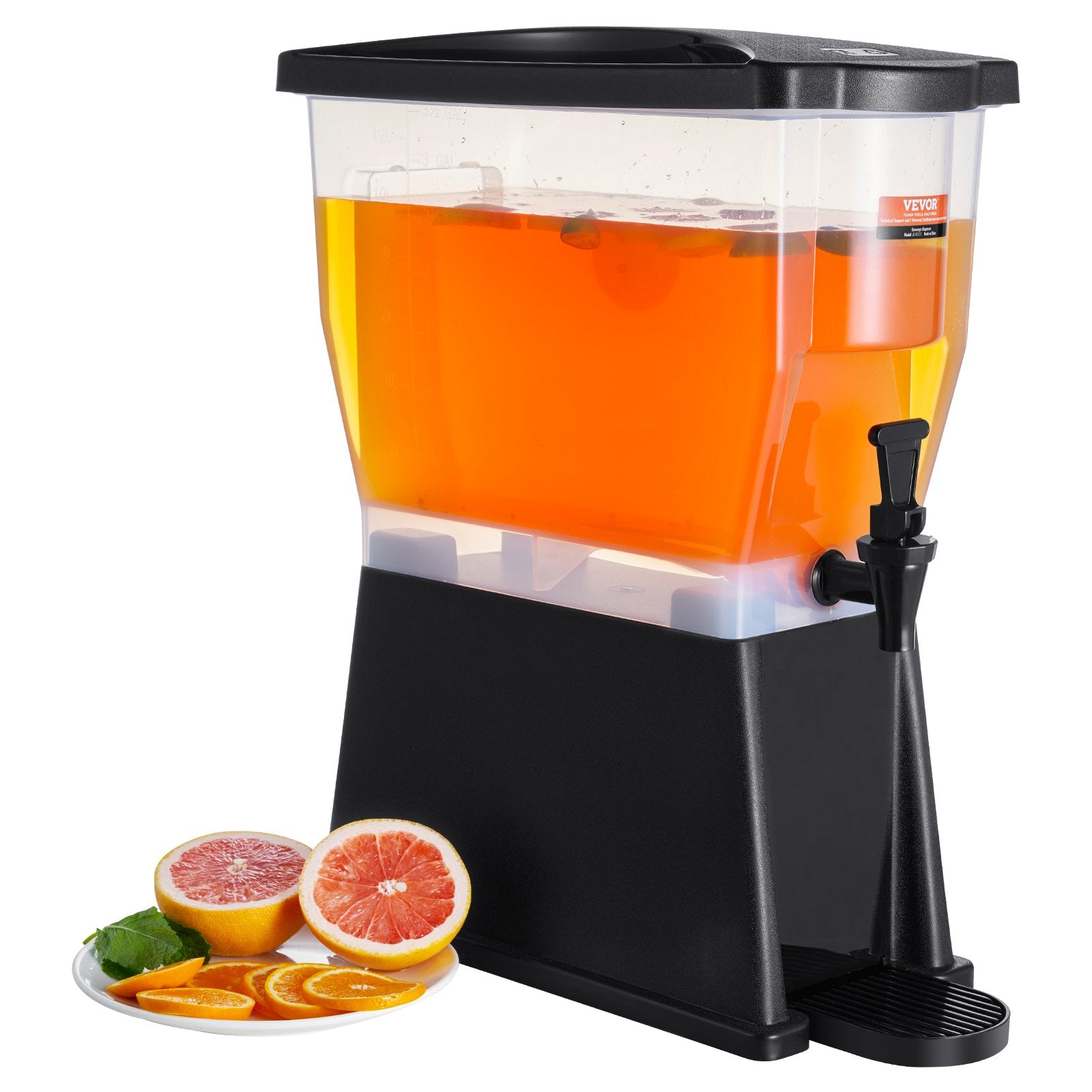 VEVOR Beverage Dispenser, 3 Gallon Drink Dispenser for Parties, Plastic Juice Dispenser with Stand Spigot Lid, Iced Tea Lemonade Juice Water Dispenser, for Restaurants, Hotels, Parties 9