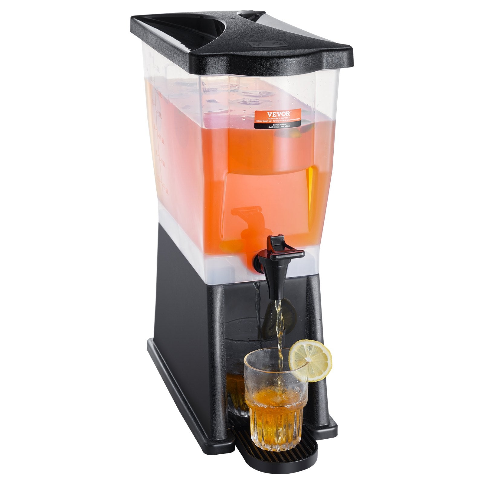 VEVOR Beverage Dispenser, 3 Gallon Drink Dispenser for Parties, Plastic Juice Dispenser with Stand Spigot Lid, Iced Tea Lemonade Juice Water Dispenser, for Restaurants, Hotels, Parties 10
