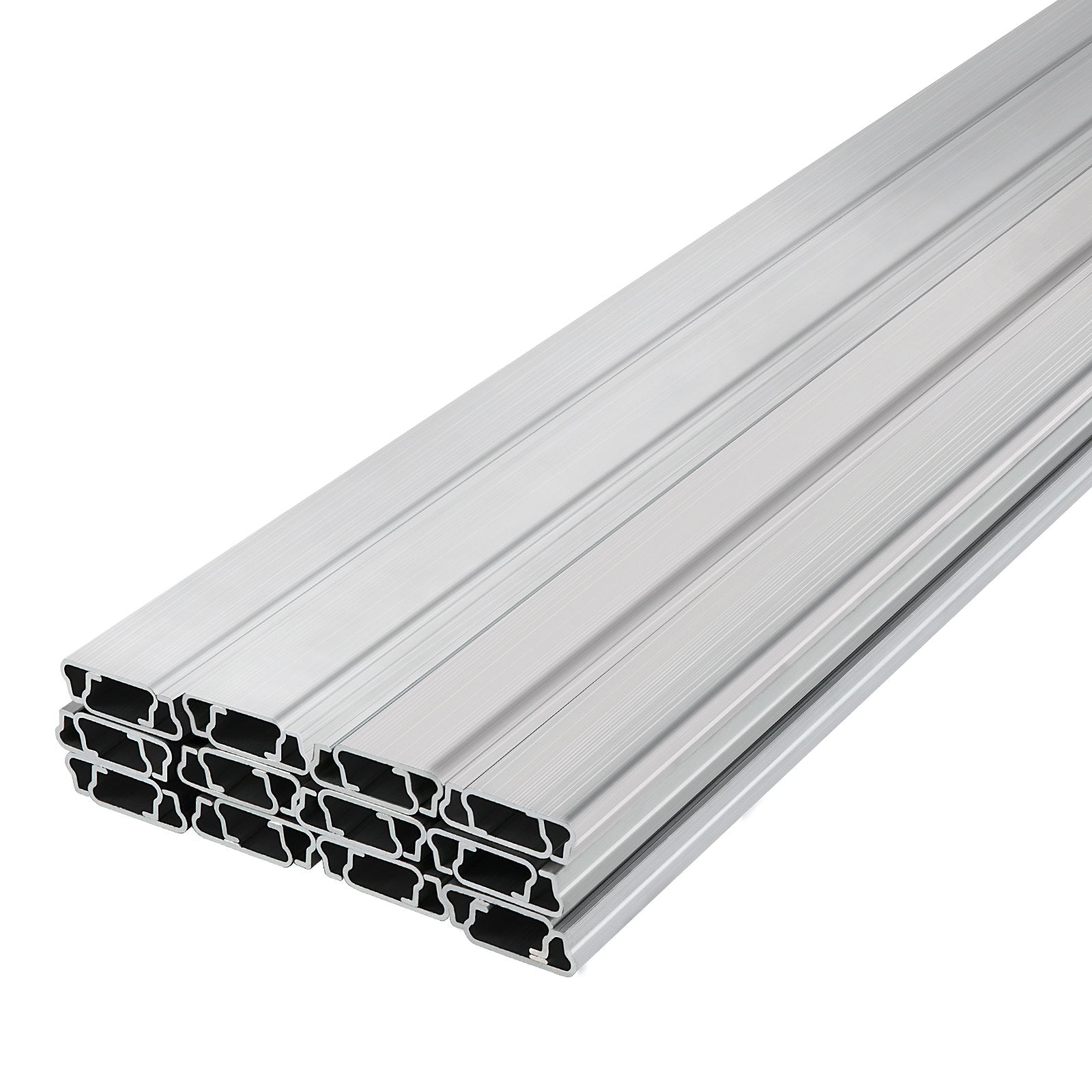 VEVOR Spring Wire and Lock Channel,2 m Spring Lock & U-Channel Bundle for Greenhouse, 20 Packs PE Coated Spring Wire & Aluminum Alloy Channel, Plastic Poly Film or Shade Cloth Attachment with Screw 10