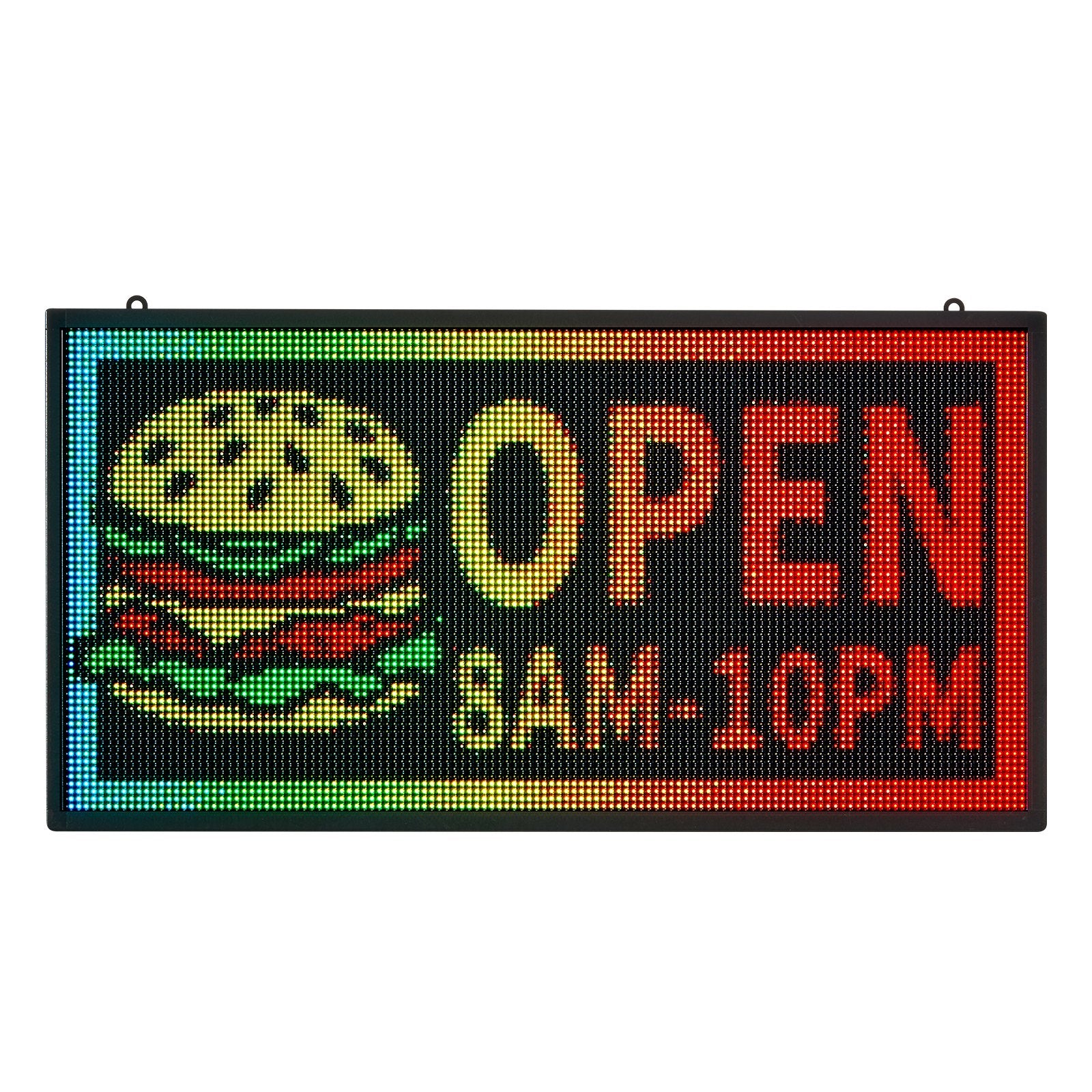 VEVOR 27x14in Programmable LED Sign Digital Scrolling Display Board P5 Fullcolor 10