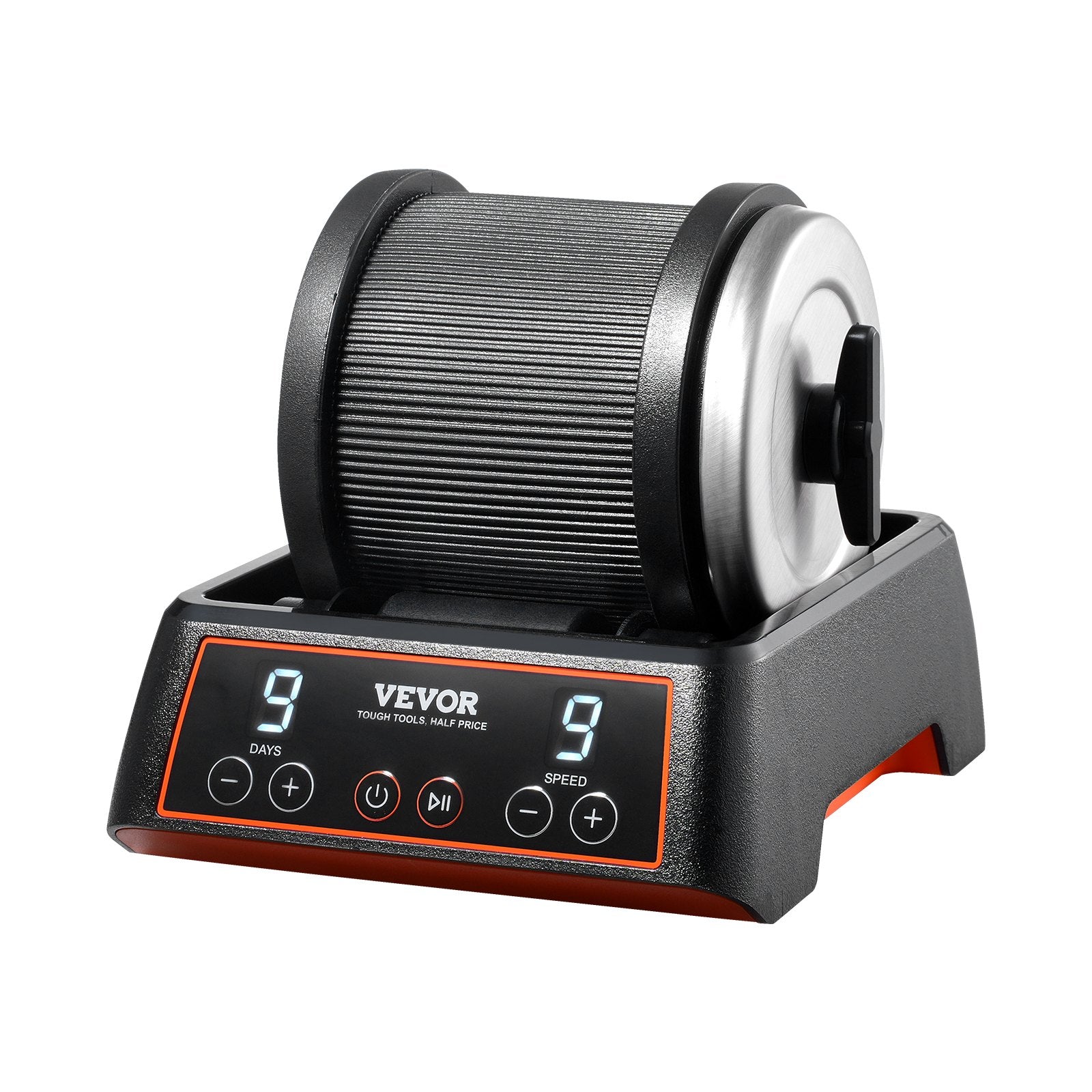 VEVOR Rock Tumbler Kit, 2.5 lbs Rock Polishing Kit, 9 Speed Settings 9-Day Polishing Timer Stone Polishing Kit, Rock Polisher with Rough Gemstones and Polishing Grits, Rock Polisher for Kids Adults 9