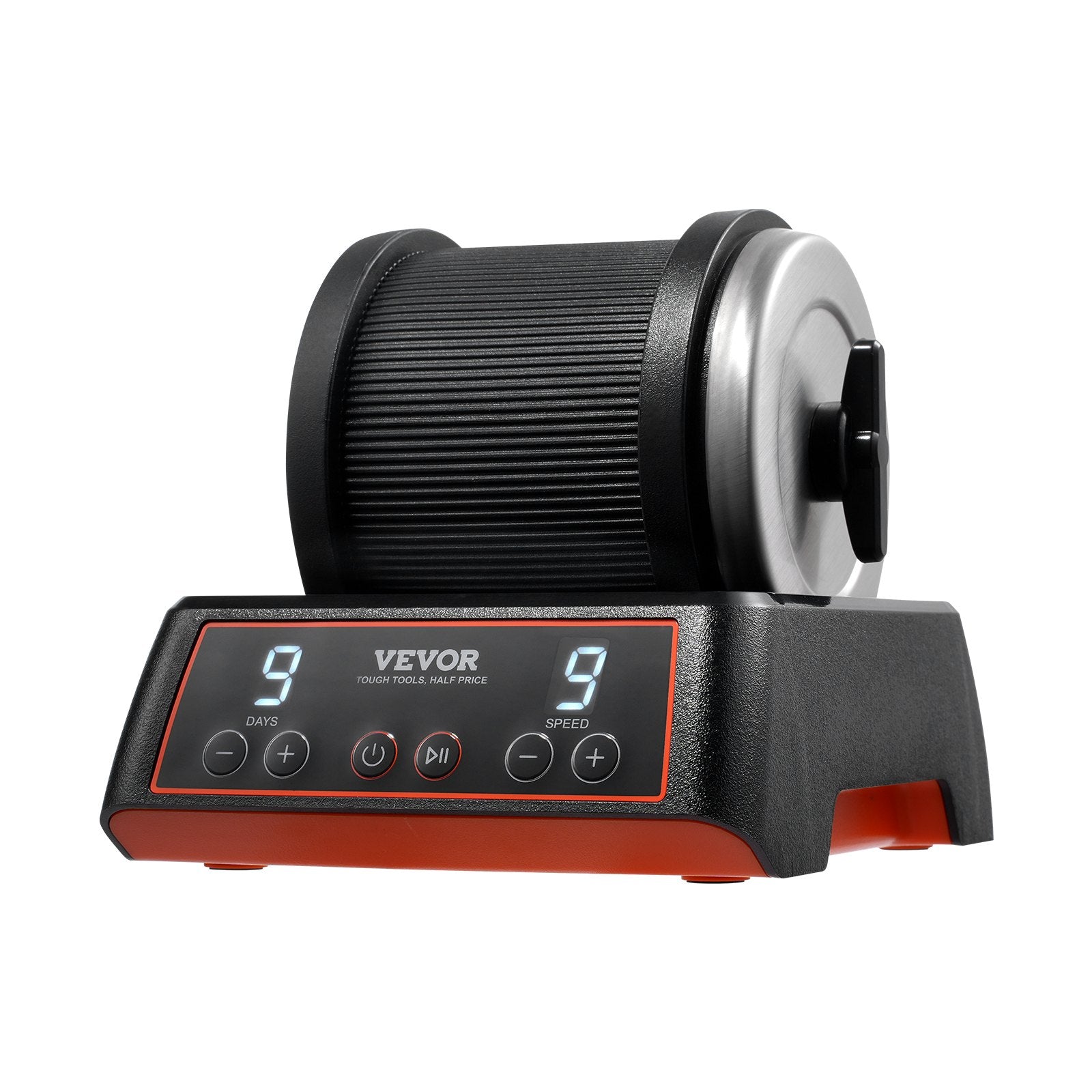 VEVOR Rock Tumbler Kit, 2.5 lbs Rock Polishing Kit, 9 Speed Settings 9-Day Polishing Timer Stone Polishing Kit, Rock Polisher with Rough Gemstones and Polishing Grits, Rock Polisher for Kids Adults 11