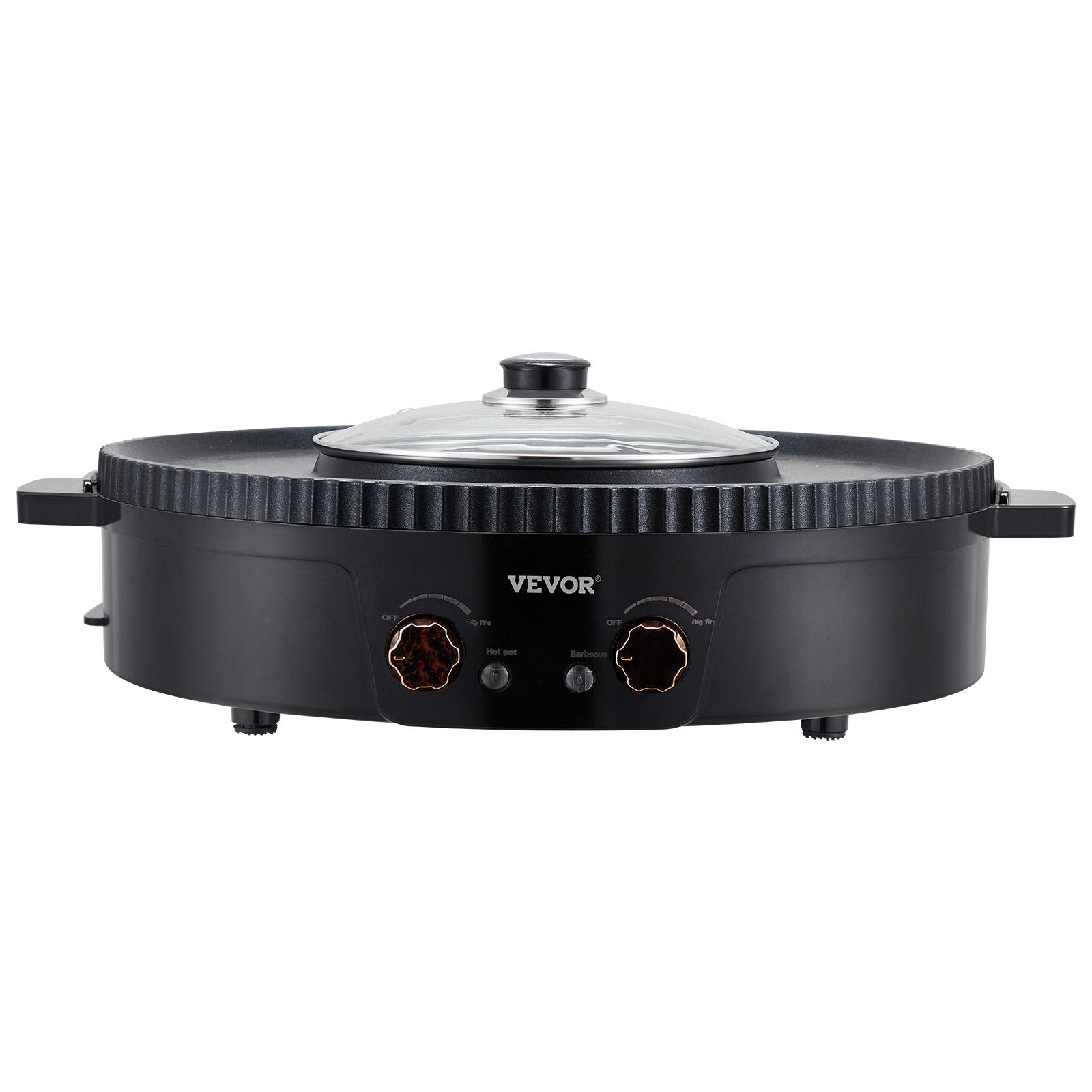 VEVOR Hot Pot with Grill 1800W 2-in-1 Electric Smokeless Grill and Hot Pot 11