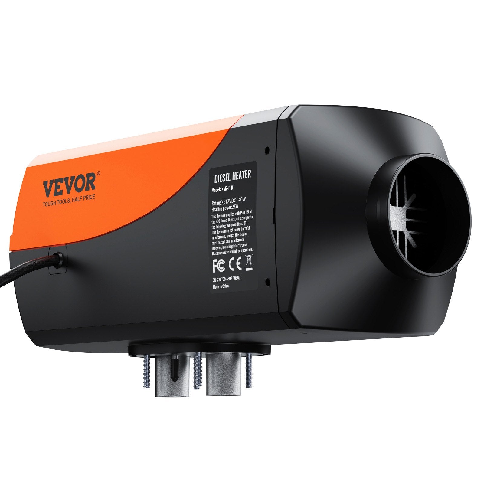 VEVOR Bluetooth App Control Diesel Air Heater, 12V 2KW Diesel Heater with Automatic Altitude Adjustment, Remote Control and LCD, Diesel Parking Heater for RV Trailer Camper Van Boat And Indoors 9