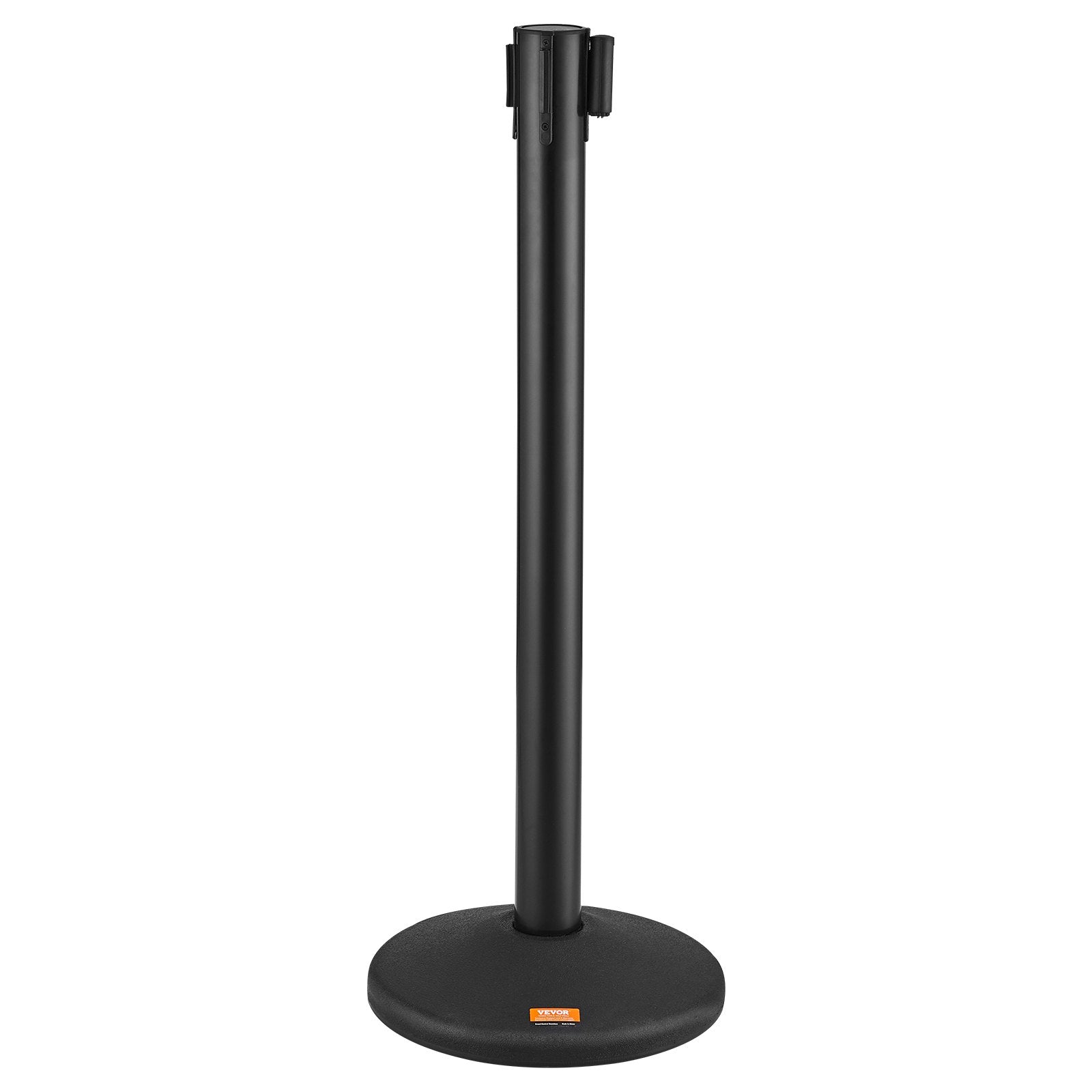 VEVOR Crowd Control Stanchions, 6-Pack Crowd Control Barriers with 3PCS 6.5FT Black Retractable Belts, Plastic Stanchion Queue Post, Belt Barriers Line Divider Stanchion Set for Airport, Exhibition 10
