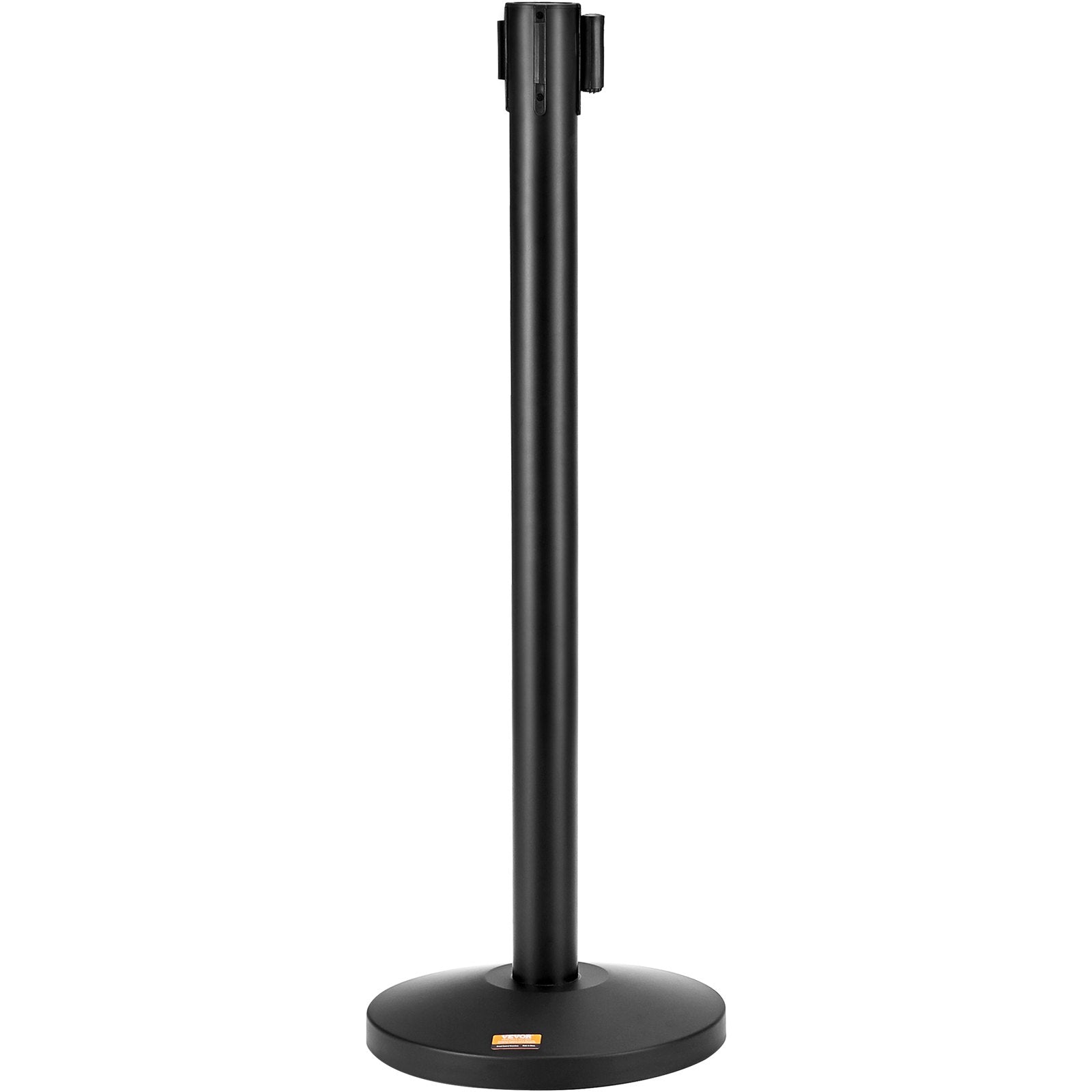 VEVOR Crowd Control Stanchions, 2-Pack Crowd Control Barriers, Carbon Steel Baking Painted Stanchion Queue Post with 11FT Red Retractable Belt, Belt Barriers Line Divider for Exhibition, Airport 9