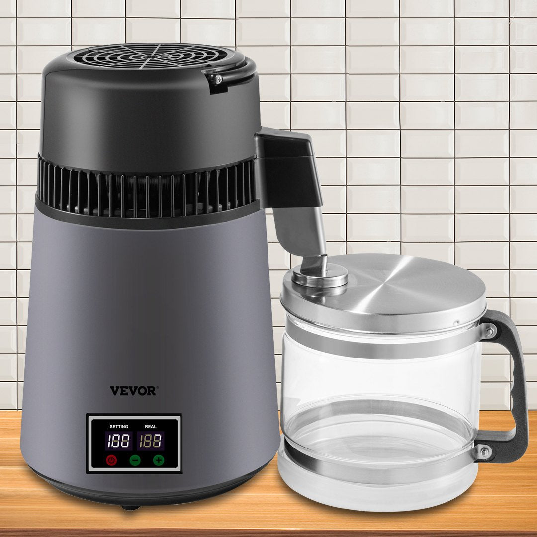 VEVOR Home Water Distiller Distilled Water Maker 4 L with Dual Temp Display Grey 8