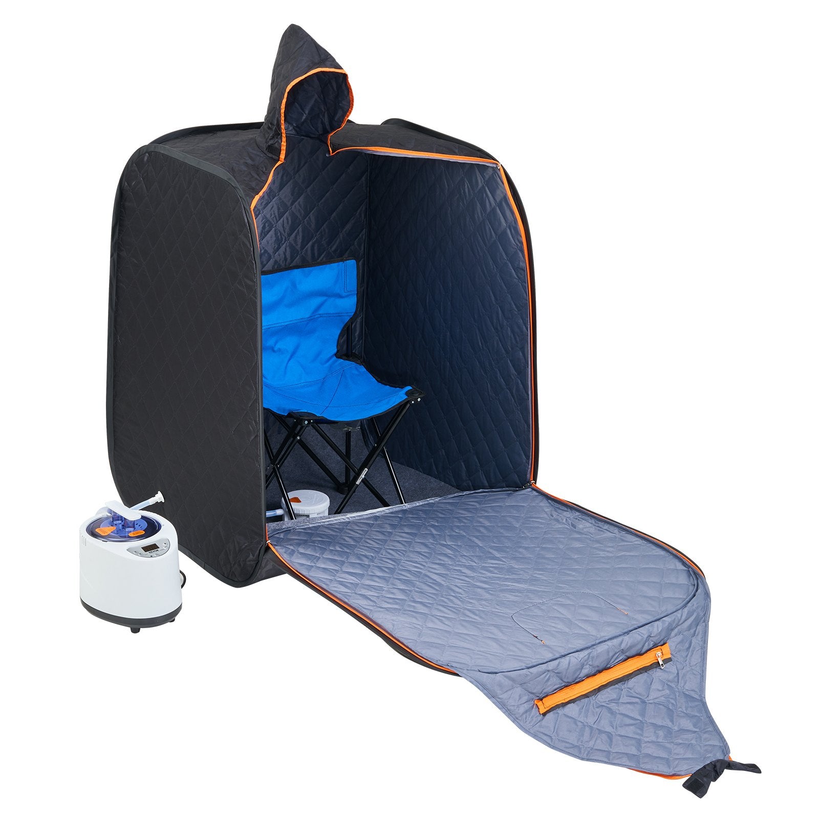 VEVOR Portable Steam Sauna Tent 1000W Personal Spa Loss Weight Detox Therapy, 800x800x1000 mm 11