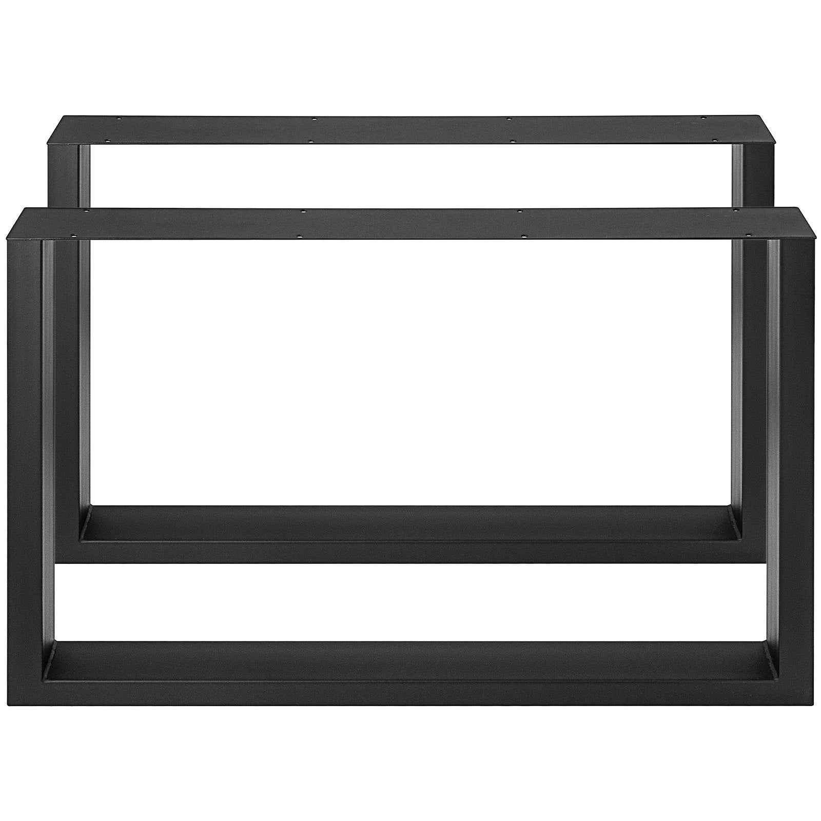 VEVOR Black Metal Table Legs Set of 2 Steel Table Legs 35x28 Inch Dining Table Legs Office Table Legs Computer Desk Legs Steel Bench Legs Country Style Table Legs DIY Furniture Legs 11