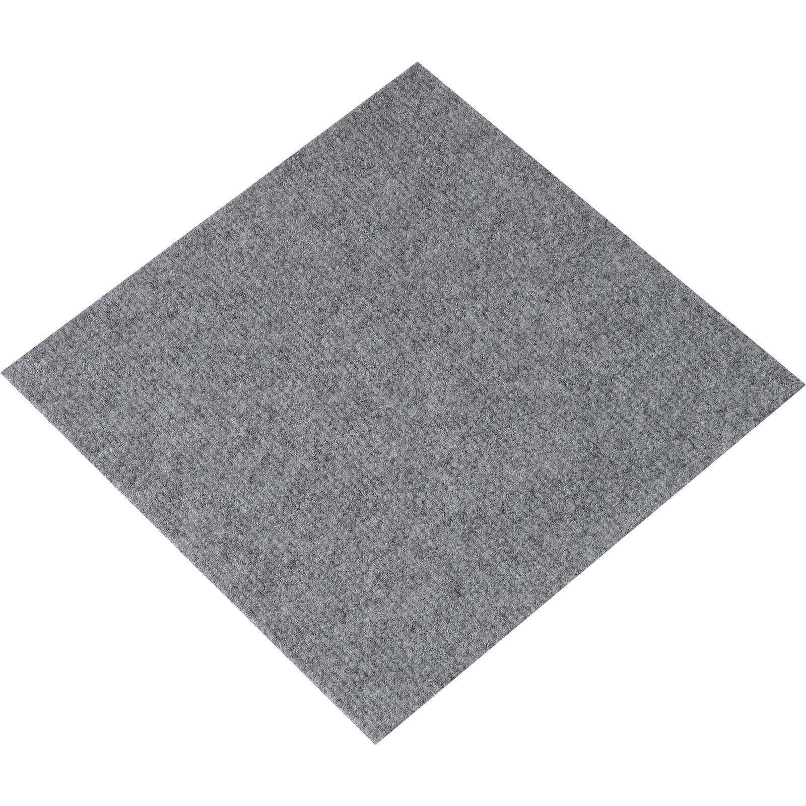 VEVOR Carpet Tiles Peel and Stick, Squares Self Adhesive Carpet Floor Tile, Soft Padded Carpet Tiles, Easy Install DIY for Bedroom Living Room Indoor Outdoor (12 Tiles, Light Gray) 9