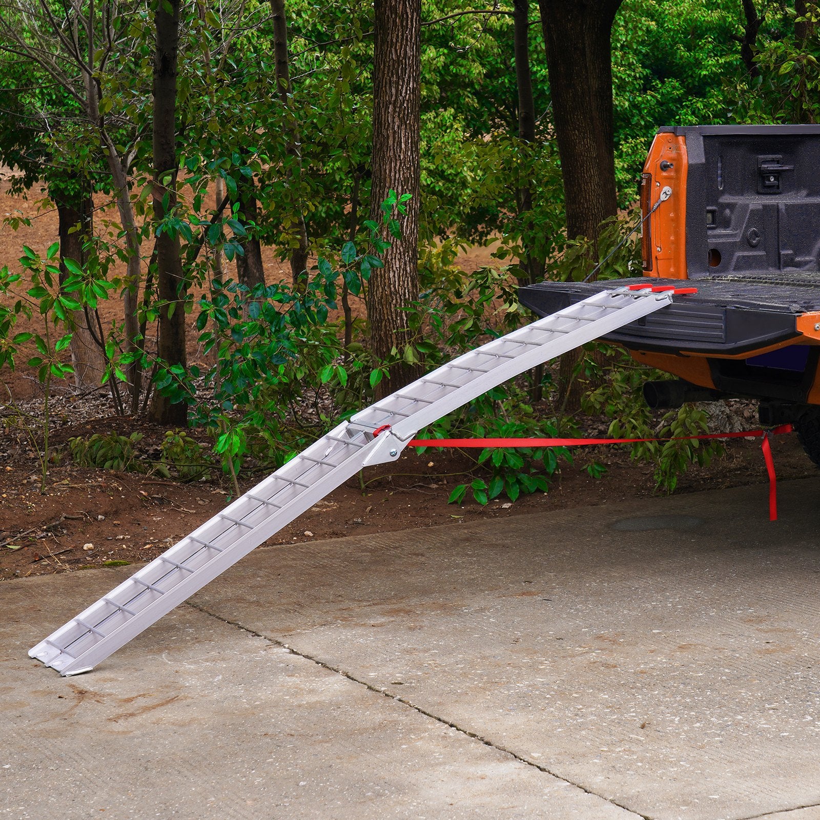 VEVOR Aluminum Ramp 750 LBS Foldable Loading Ramps for Pickup Trucks Bed 1 Piece 7