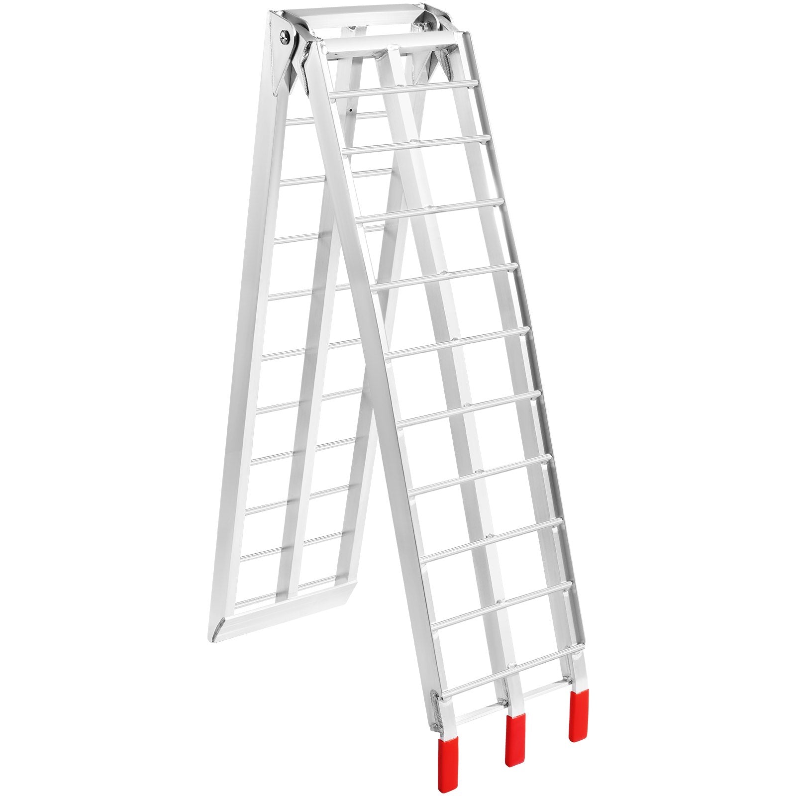 VEVOR Aluminum Ramp 750 LBS Foldable Loading Ramps for Pickup Trucks Bed 1 Piece 10
