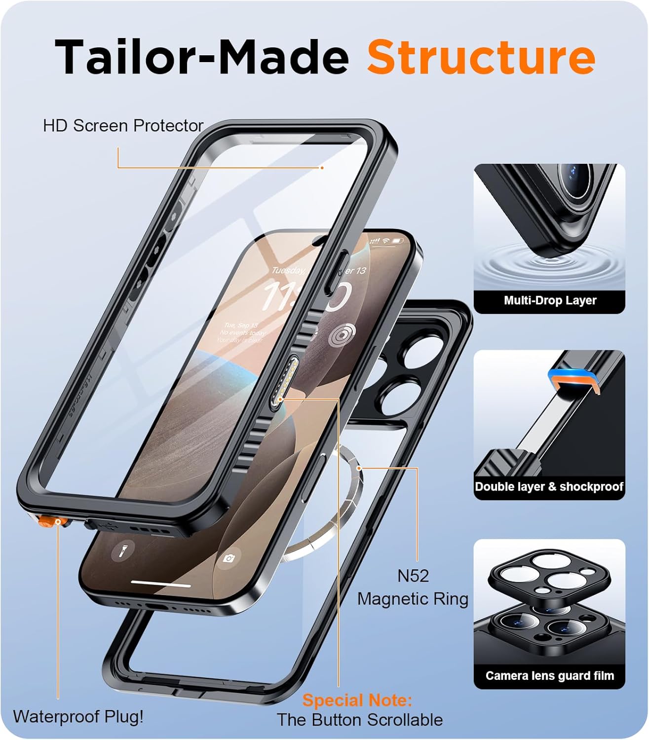 iPhone 16 Pro Max Waterproof Case 5