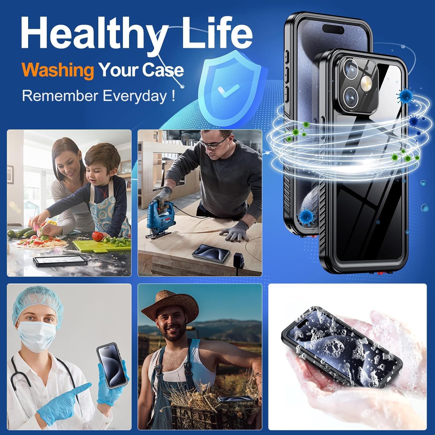 iPhone 12 Mini Waterproof Shockproof Case 5