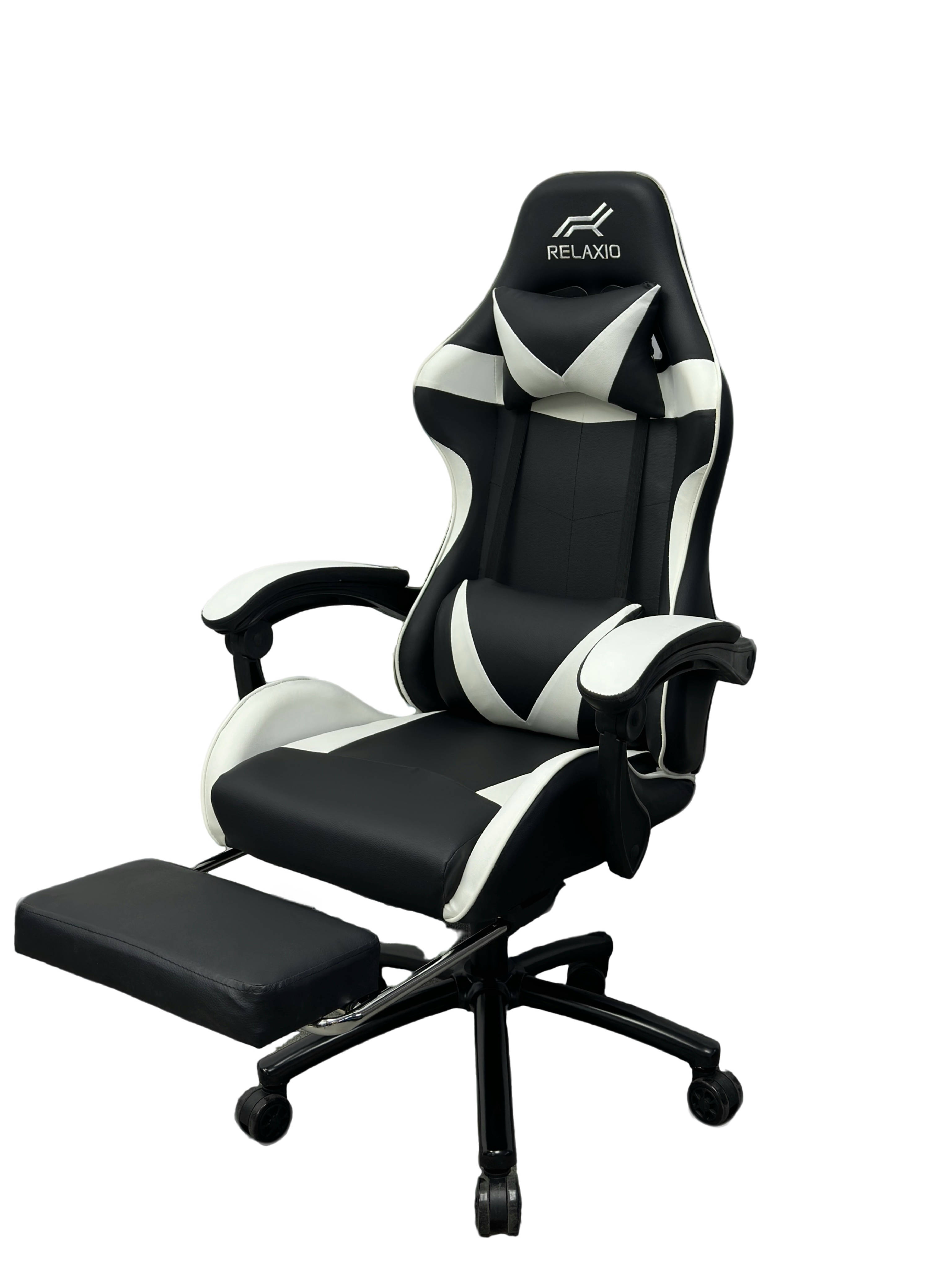 Gaming Chair With Headrest and Foot Rest - Red 9