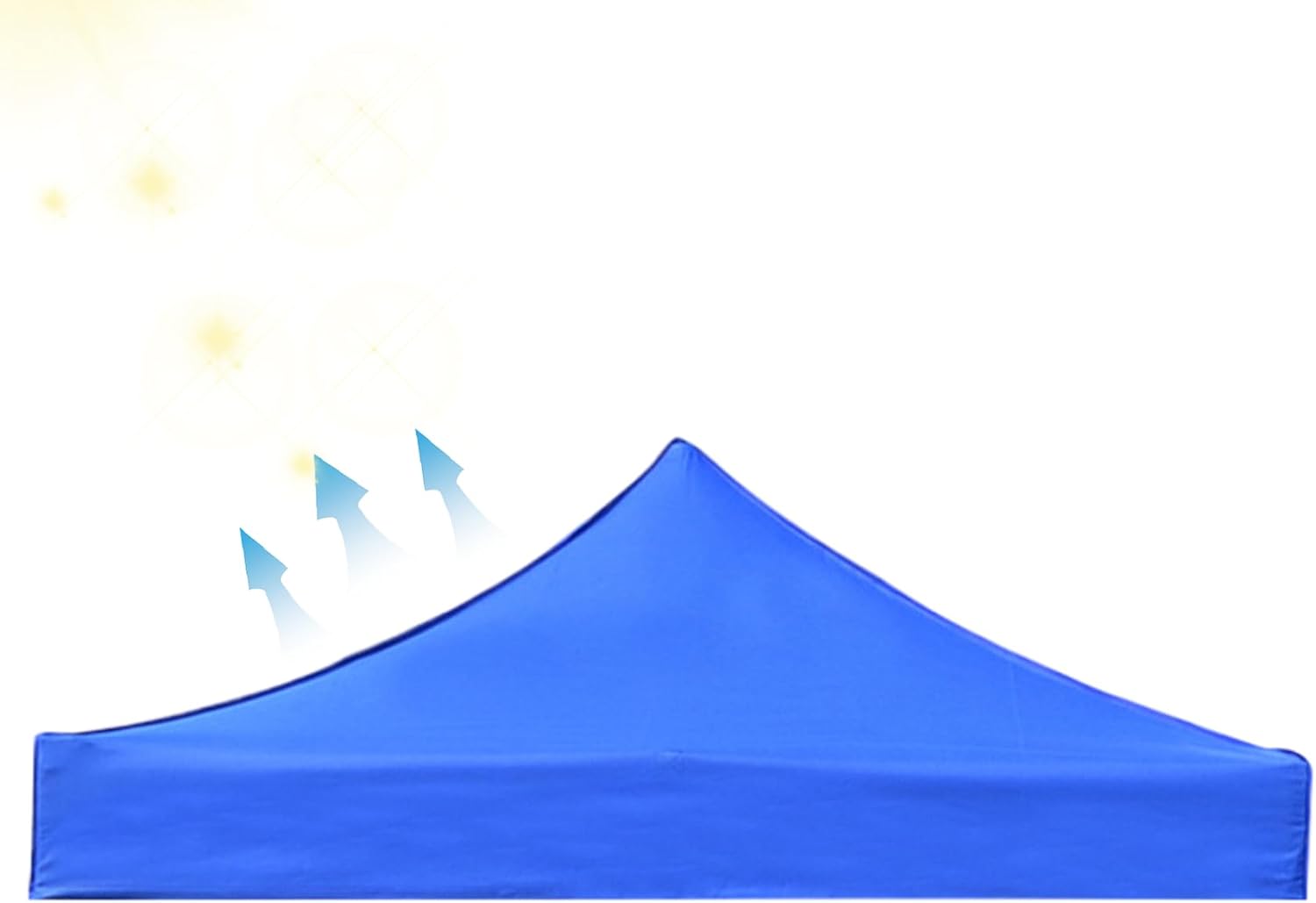 Gazebo Tent Top Cover Camping Beach Sunshade Shelter - Blue / 3x3M 14