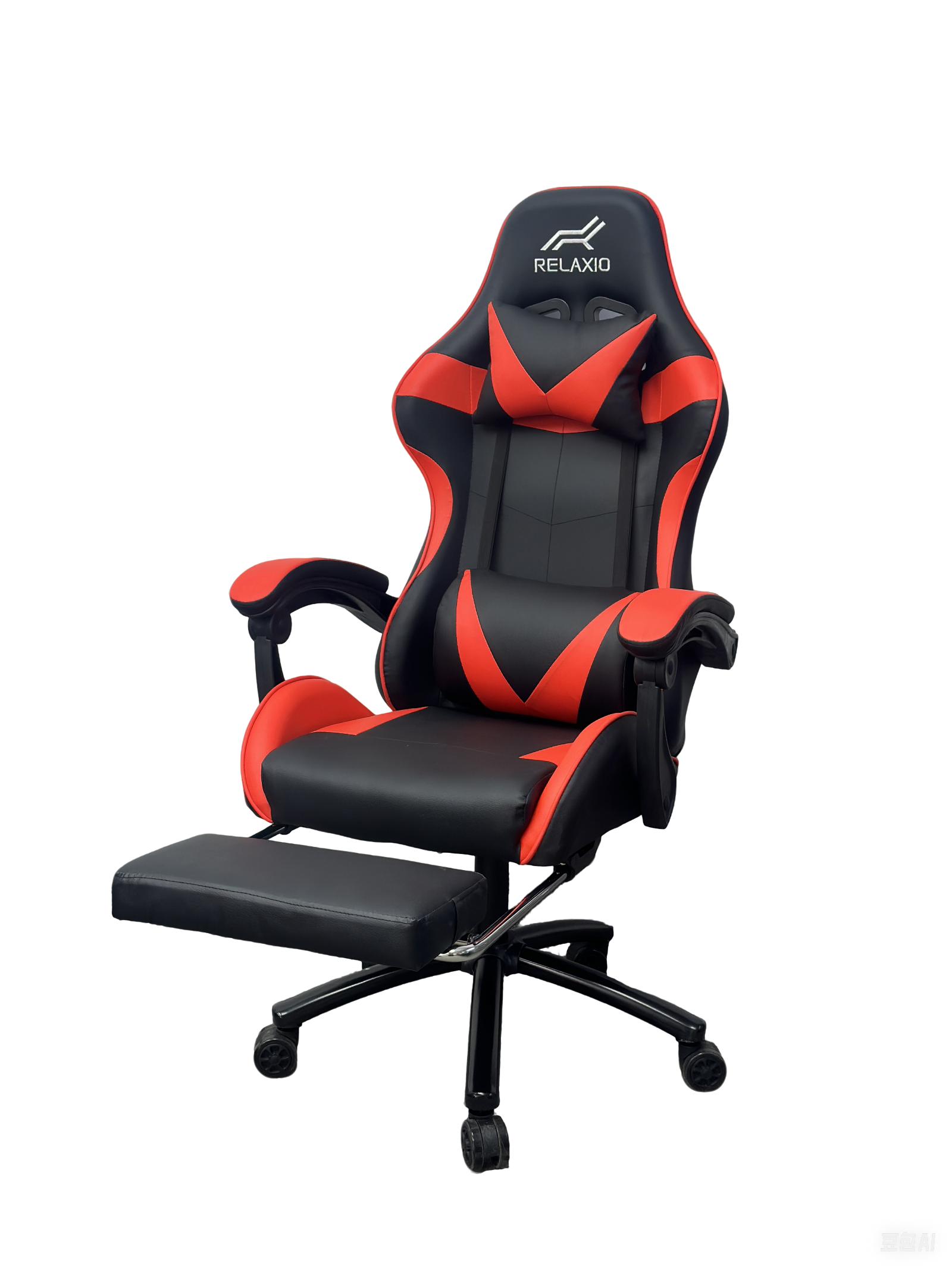 Gaming Chair With Headrest and Foot Rest - Blue 9