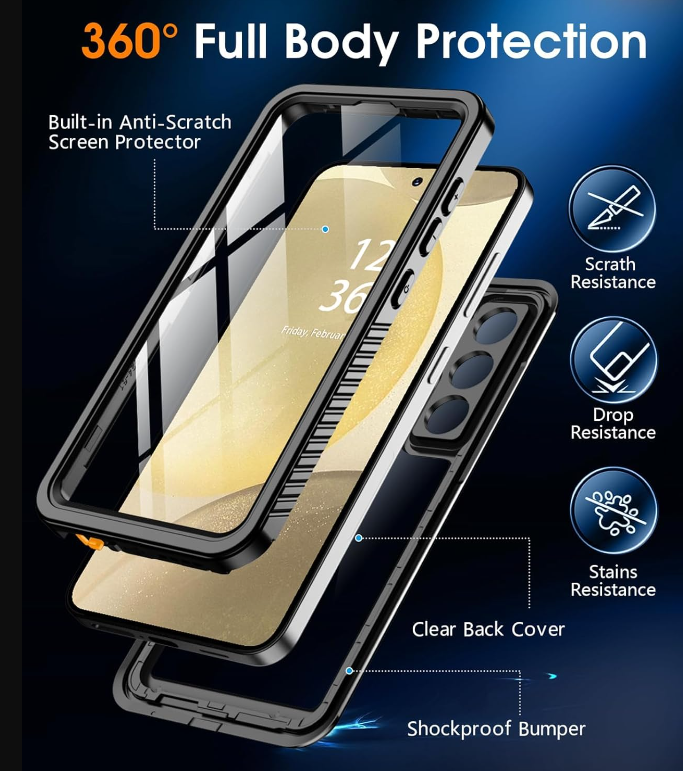 Samsung Galaxy S24 Waterproof Shockproof Case 5