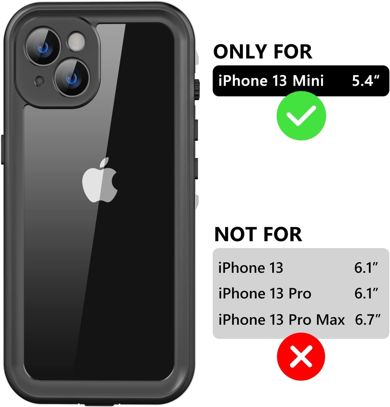 iPhone 13 Mini Waterproof Shockproof Case 3
