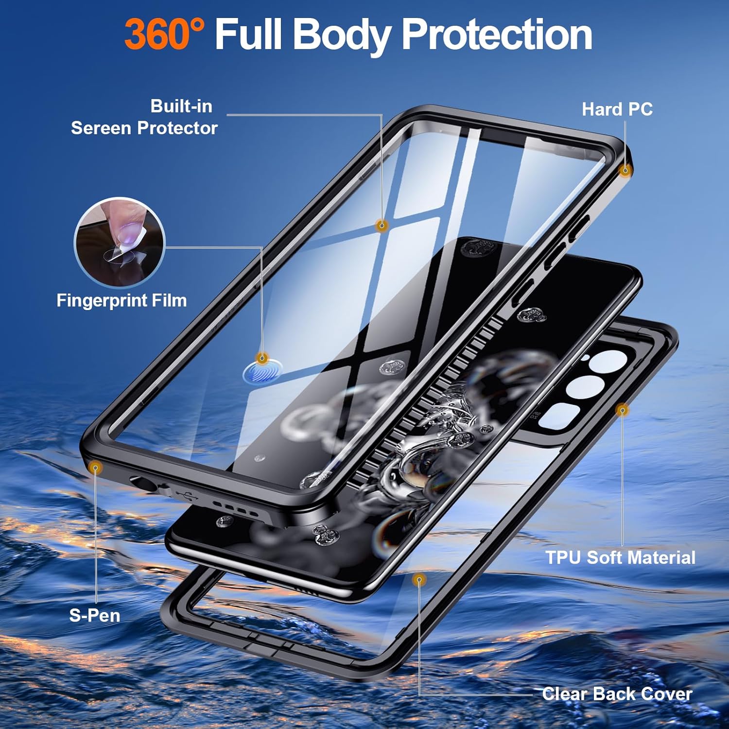 Samsung Galaxy S20 Ultra Waterproof Case 5