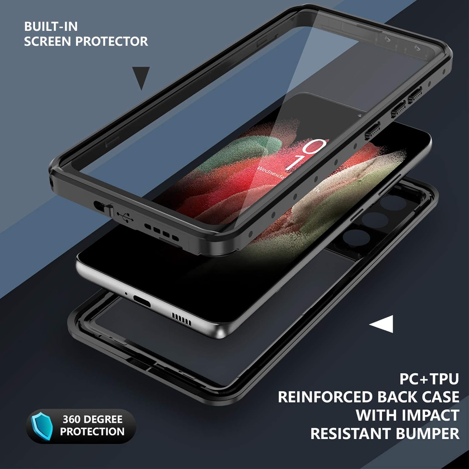 Samsung Galaxy S21 Ultra Waterproof Shockproof Case 5