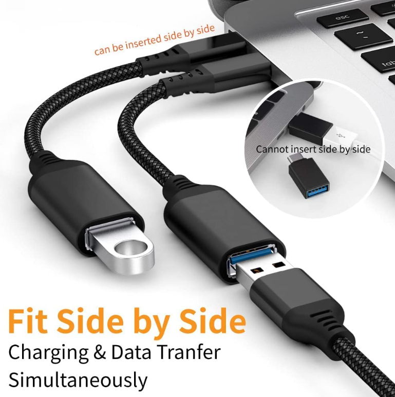 USB Type-C Male to USB 3.0 Female OTG Cable 4
