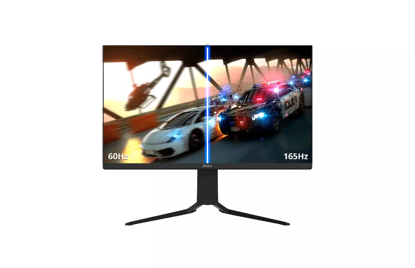 QMAX Gaming Computer Monitor 27 IPS panel Flat QHD (2560 x 1440) 165Hz 1ms Adaptive Sync with Speakers Height Adjustable 5