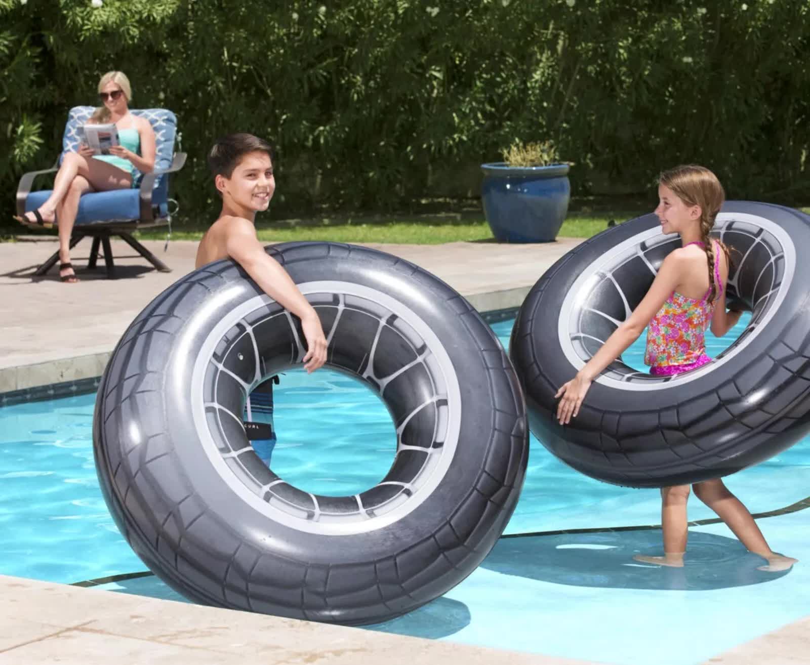 Bestway Inflatable 1.19m High Velocity Tire Tube Pool Float 3