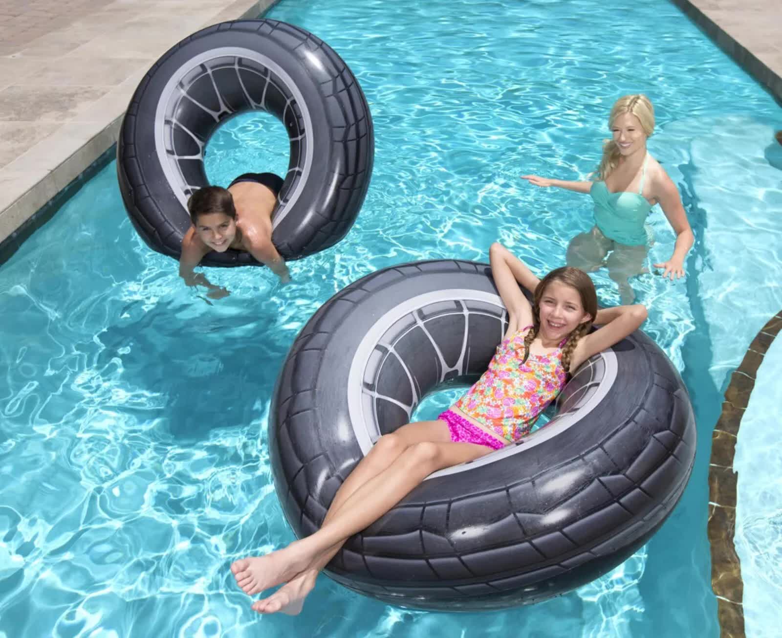 Bestway Inflatable 1.19m High Velocity Tire Tube Pool Float 4