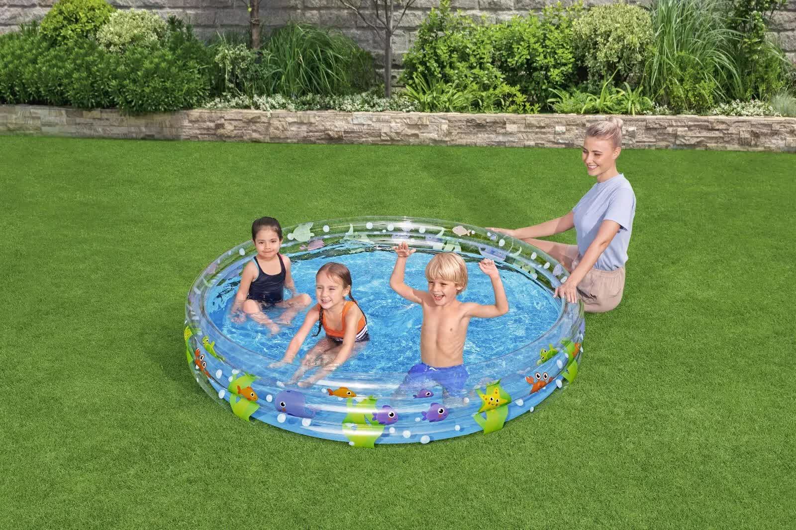 Bestway 1.83m x H33cm Deep Dive 3-Ring Inflatable Play Pool 3