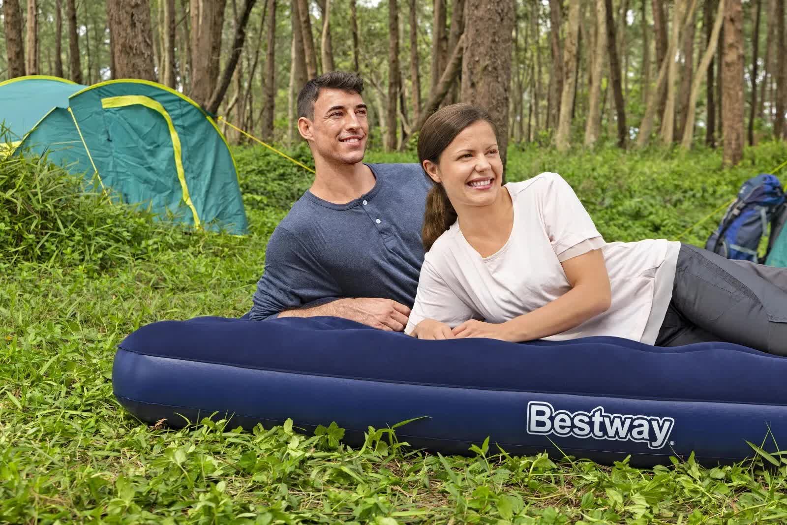 Bestway 2.03m x 1.52m x 22cm Air Mattress Queen Inflatable Air Bed Indoor/Outdoor Heavy Duty Durable Camping 4