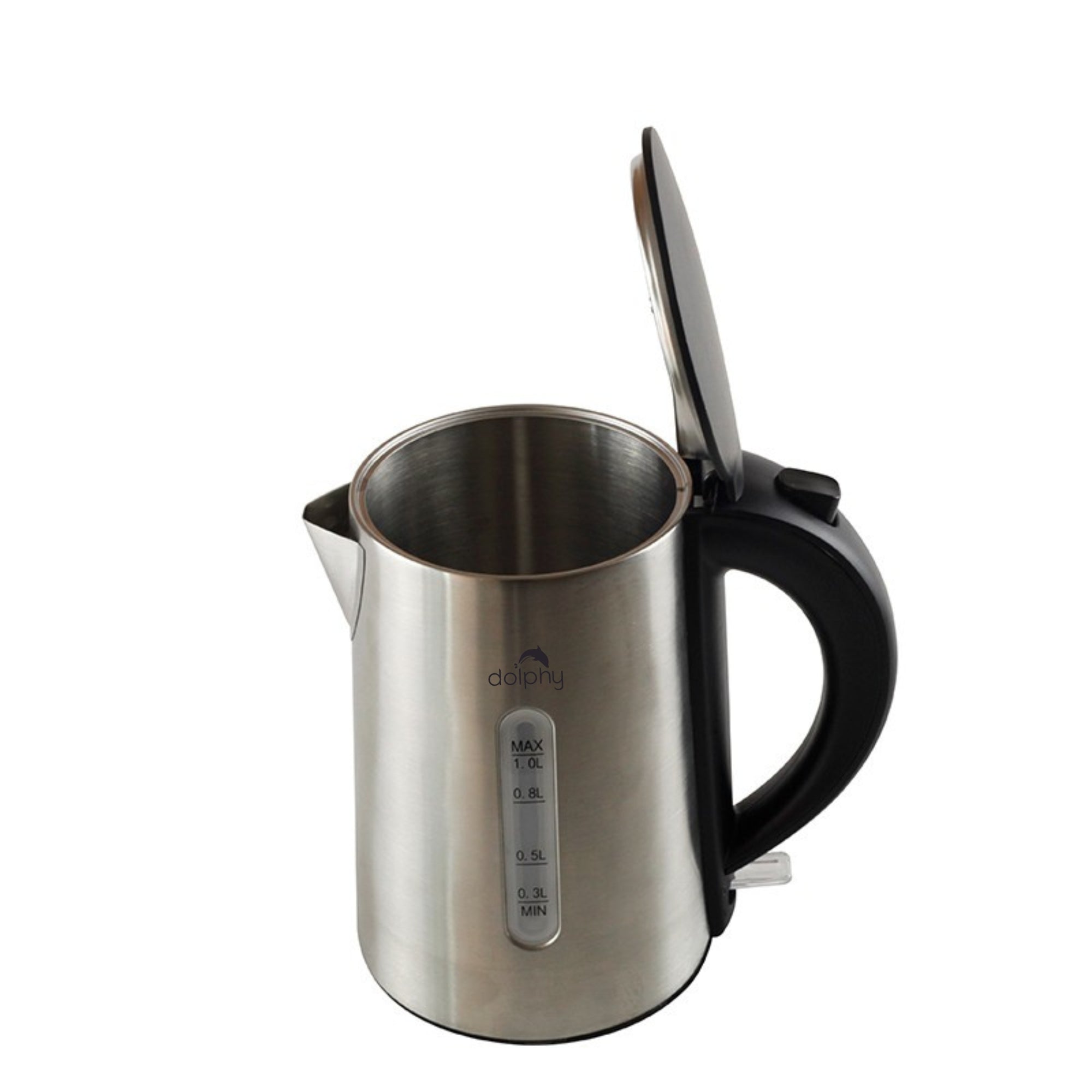 1.0L Brushed Silver Stainless Steel Kettle 3