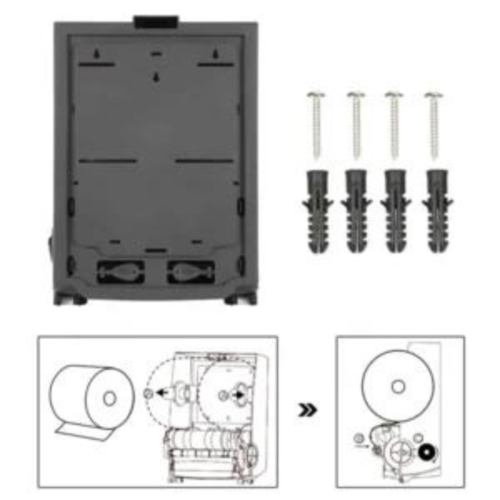 Semi-Autocut Paper Towel Dispenser-Black 4