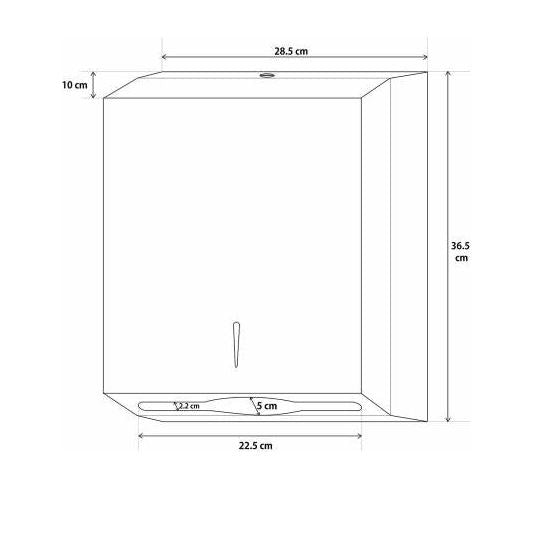 Stainless Steel Slimline Paper Towel Dispenser 4