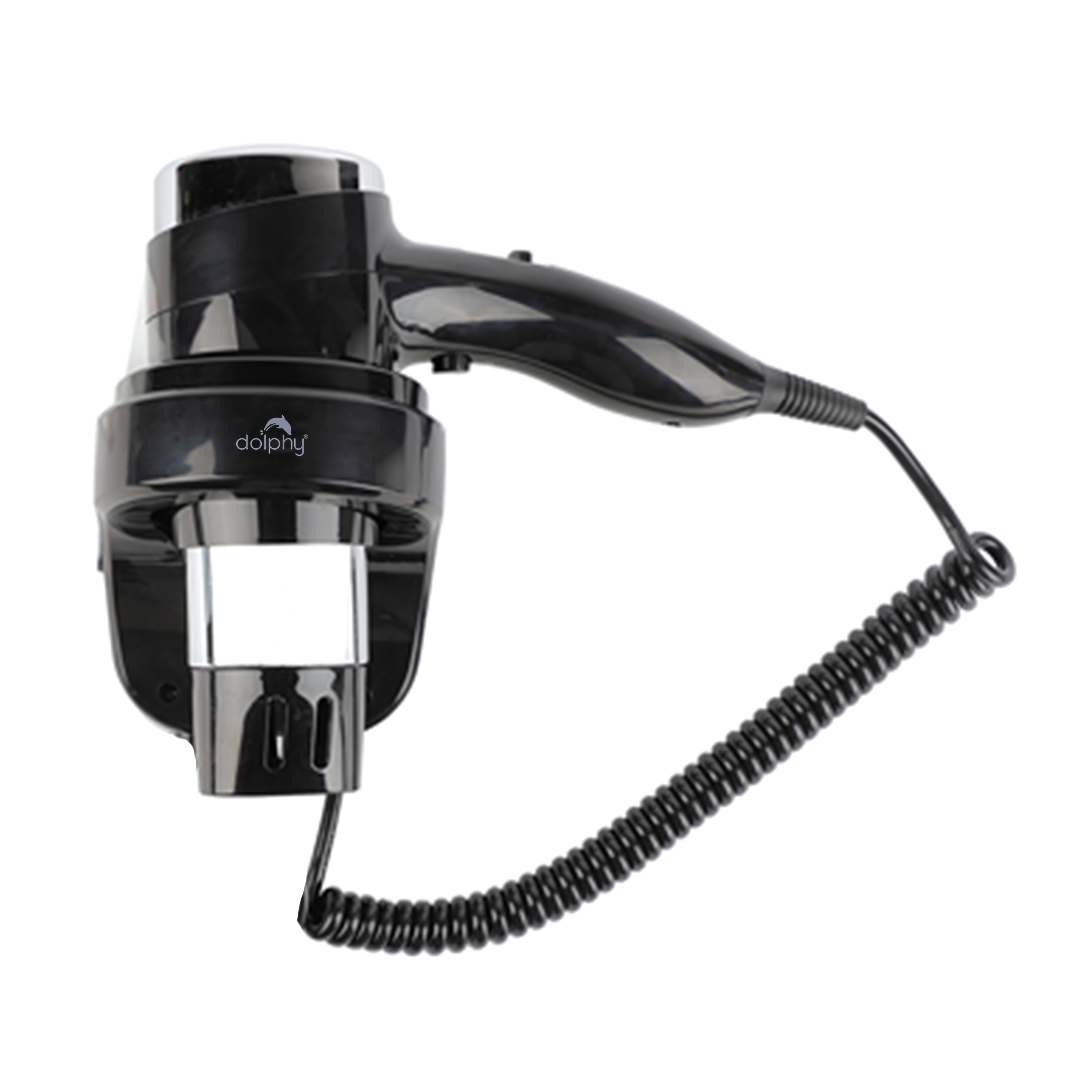 Wall-Mount Hair Dryer 1600-1875W - Black 3