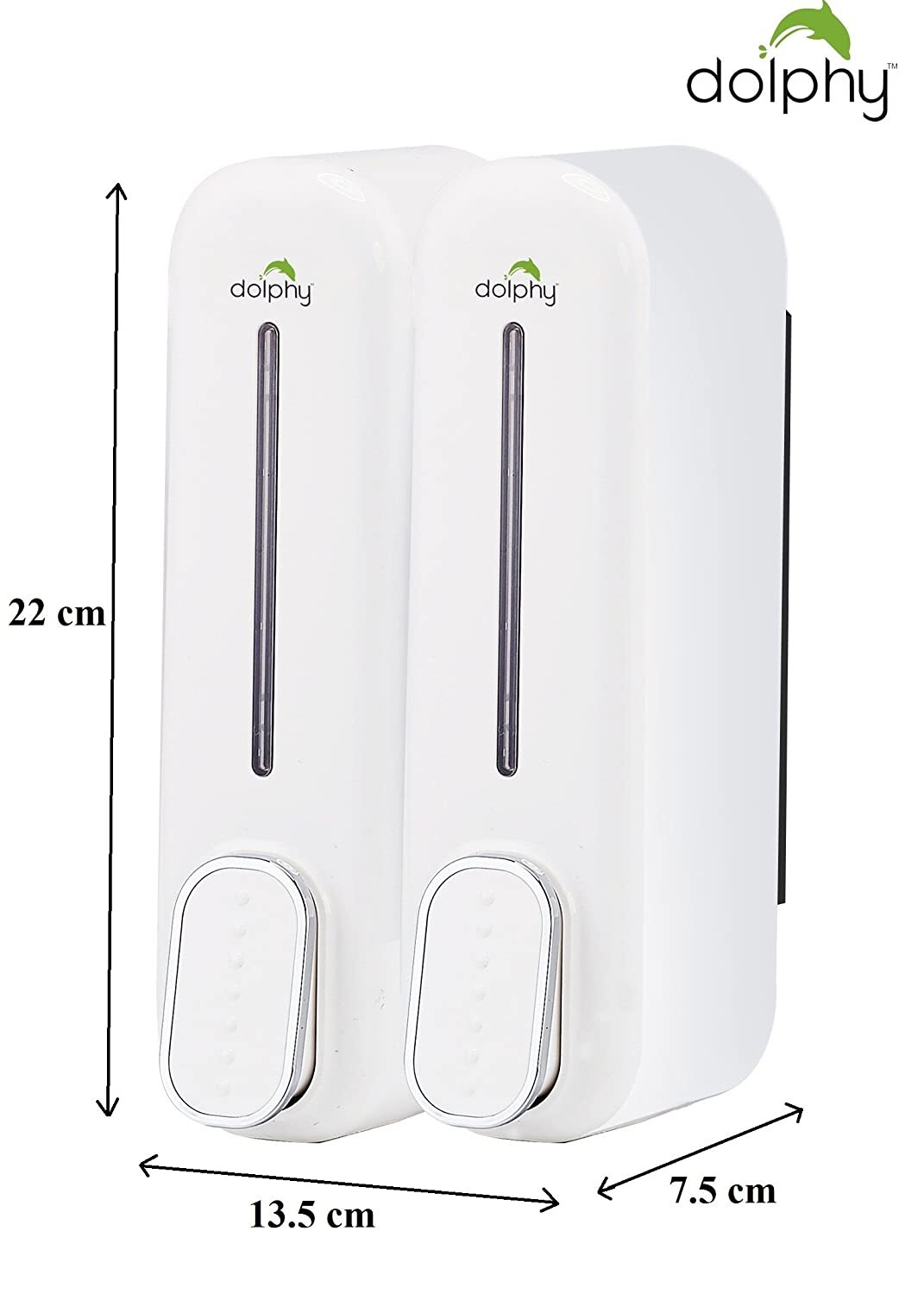 CLASSIC Dual Soap/Shampoo Dispenser 300ml -White 3