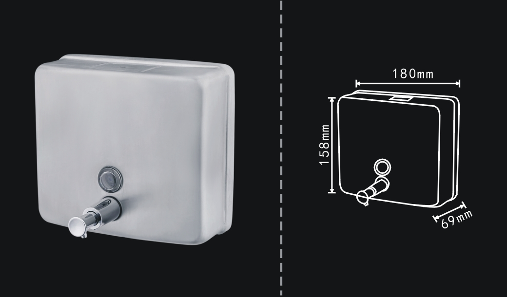 Compact Stainless Steel Soap Dispenser 1200ml 4