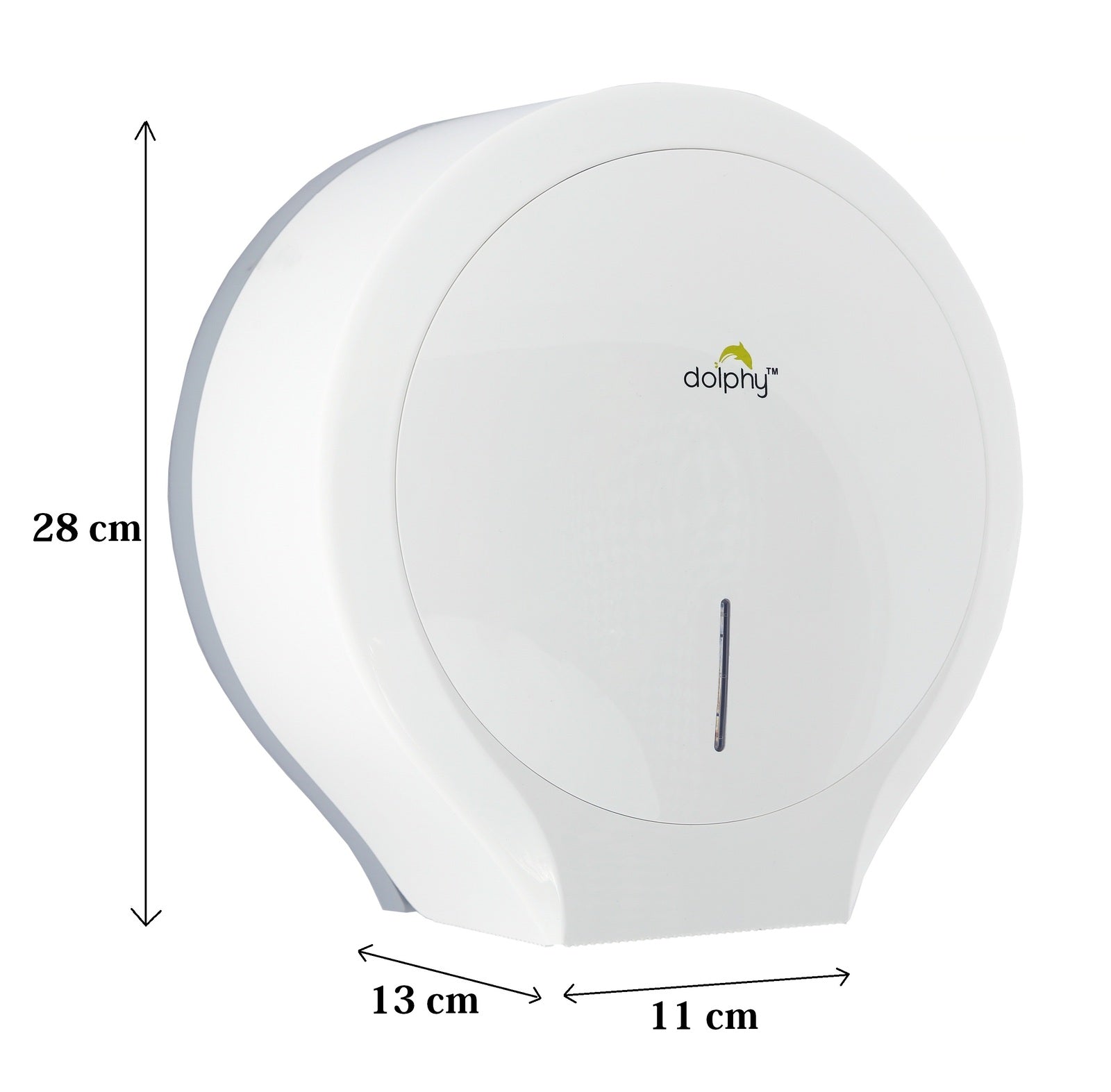 CLASSIC Jumbo Toilet Paper Roll Dispenser - White 5