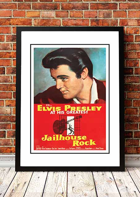 Elvis 'Jailhouse Rock' Framed Movie Poster! - Framed A3
