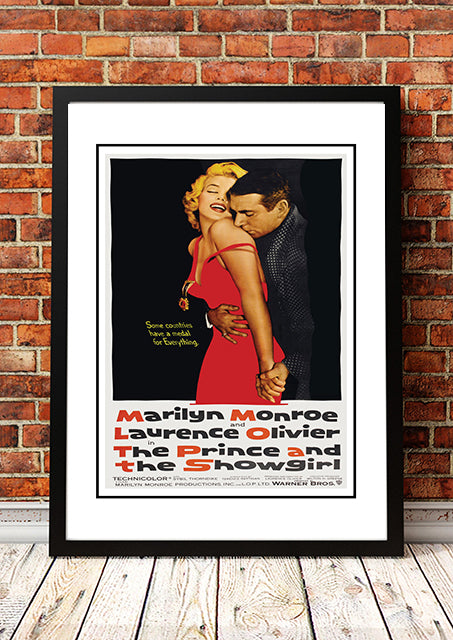 Marilyn Monroe ‘The Prince and the Showgirl’ Framed Movie Poster! - Framed A4