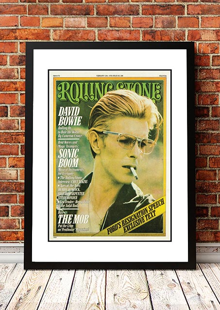 David Bowie' Rolling Stone Magazine Cover! - Framed A4