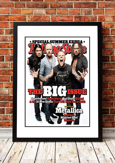 Metallica' Rolling Stone Magazine Cover! - Framed A2