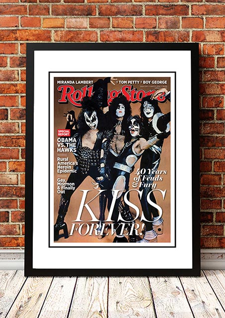 KISS' Rolling Stone Magazine Cover! - Framed A4