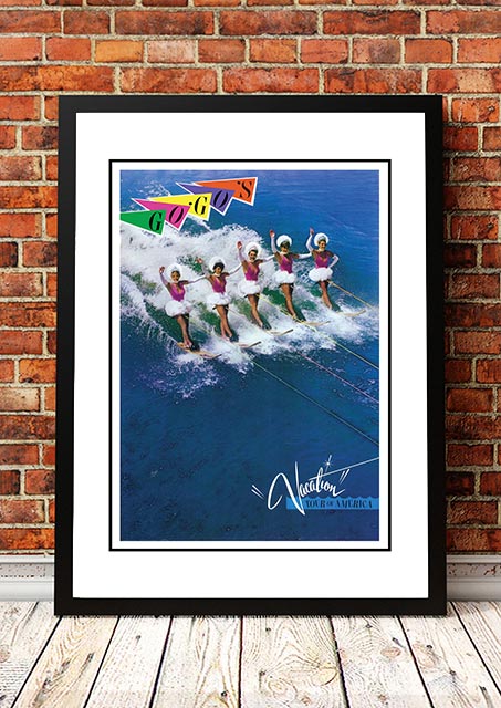 The Go Go’s ‘Vacation’ World Tour Poster 1982 - Framed A4
