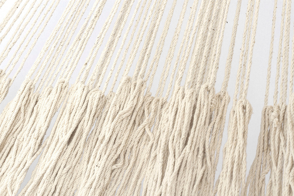 Ivory Cascade, hand woven rope Authentic Mexican Hammock 3