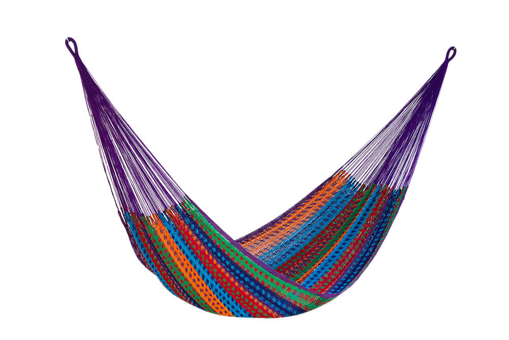 Outdoor undercover cotton Mayan Legacy hammock Family size Colorina 5
