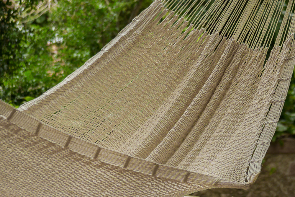 Outdoor undercover cotton Mayan Legacy hammock Family size Marble 3