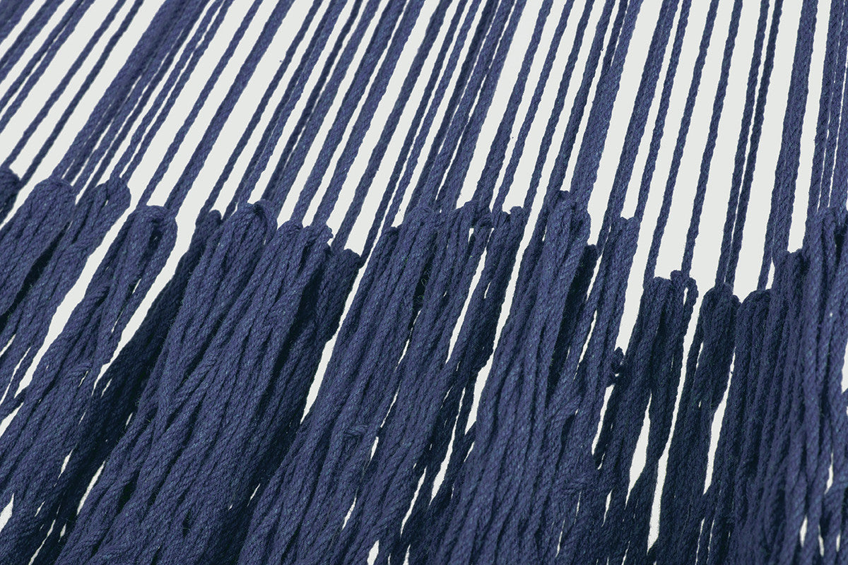 Outdoor undercover cotton Mayan Legacy hammock King size Blue 7