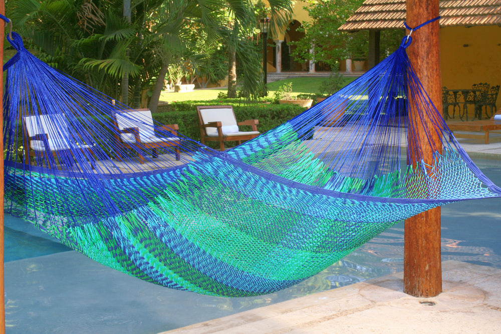 Outdoor undercover cotton Mayan Legacy hammock King size Caribe 3