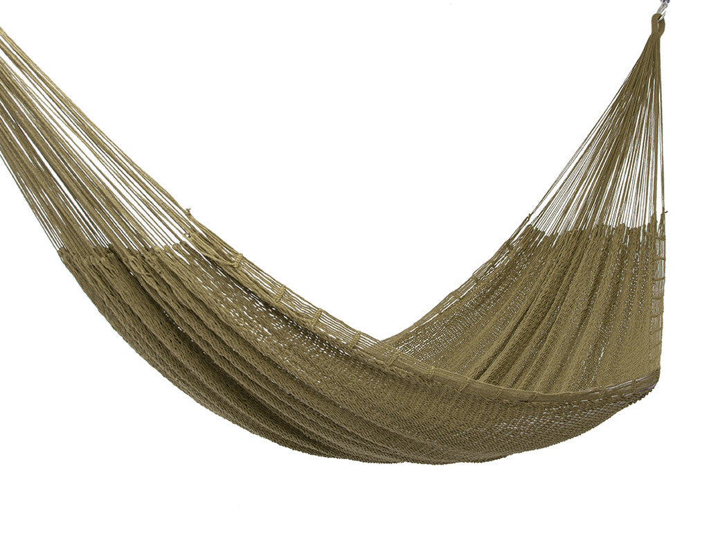 Outdoor undercover cotton Mayan Legacy hammock King size Cedar 3